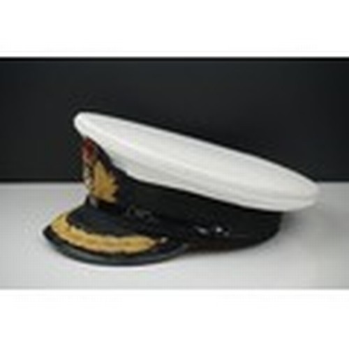 394 - A Collection Of Four Cold War Era Royal Navy Caps To Include Commander, Junior Officer, Female Junio... 