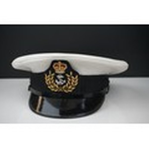 394 - A Collection Of Four Cold War Era Royal Navy Caps To Include Commander, Junior Officer, Female Junio... 