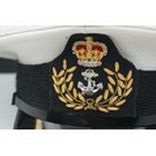 394 - A Collection Of Four Cold War Era Royal Navy Caps To Include Commander, Junior Officer, Female Junio... 