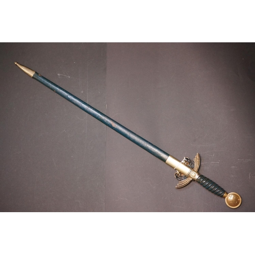 83A - A German Early Luftwaffe Officer Sword [M1935] with Hanger by David Malsch, Steinbach. The Grip Is A... 