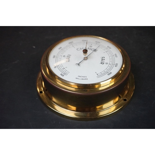 Nautical Brass Porthole German Barometers