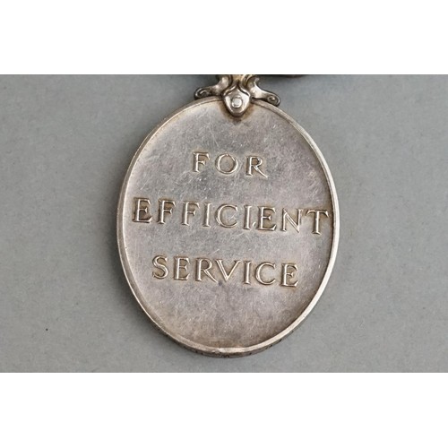 95A - A Full Size British World War Two Territorial Efficient Service Medal Correctly Named And Issued To ... 