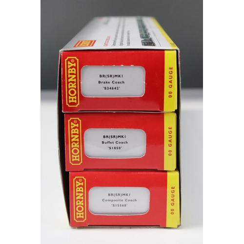 29 - Boxed Hornby OO gauge R4140 Atlantic Coast Express Coaches Coach Pack, complete