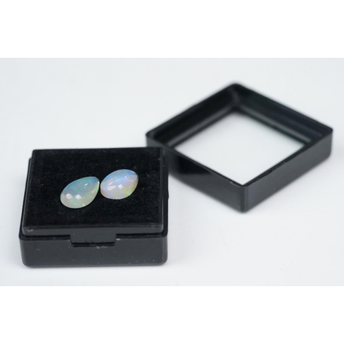 338 - Two cut opals, approx 2.20ct weight.
