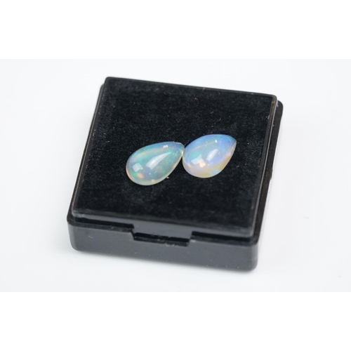 338 - Two cut opals, approx 2.20ct weight.
