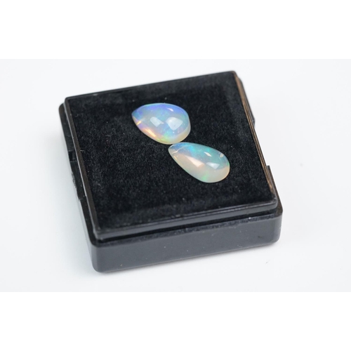 338 - Two cut opals, approx 2.20ct weight.
