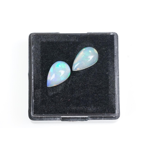 338 - Two cut opals, approx 2.20ct weight.