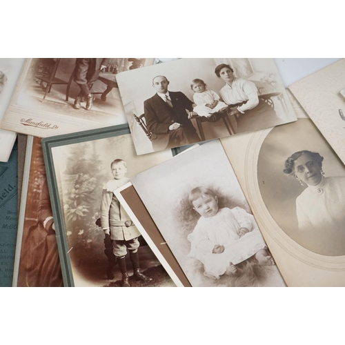 295 - A collection of antique CDV / Carte De Viste photographs and postcards.