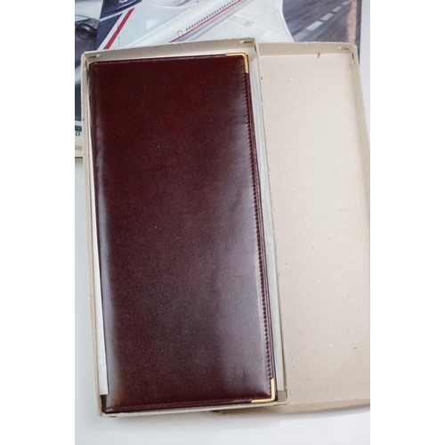 296 - A collection of Concorde collectables together with a small quantity of coins.