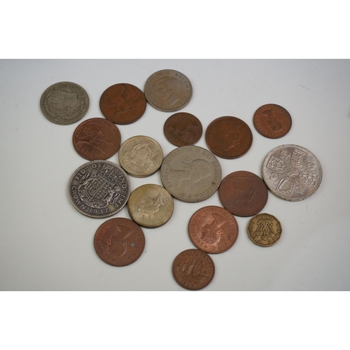 296 - A collection of Concorde collectables together with a small quantity of coins.