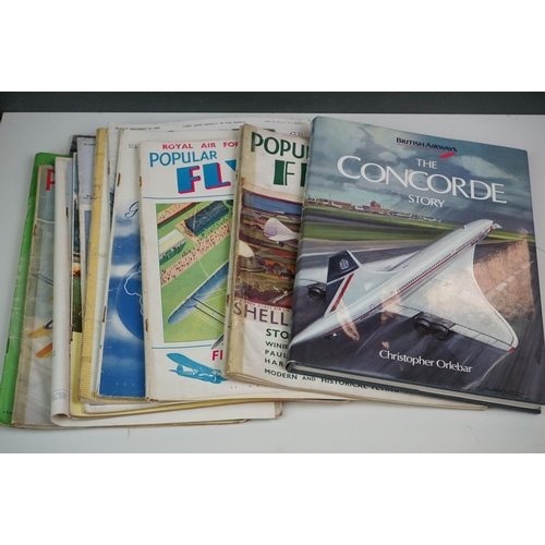 296 - A collection of Concorde collectables together with a small quantity of coins.