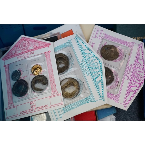 305 - A collection of mainly British coinage, mainly proof examples to include years sets and commemorativ... 