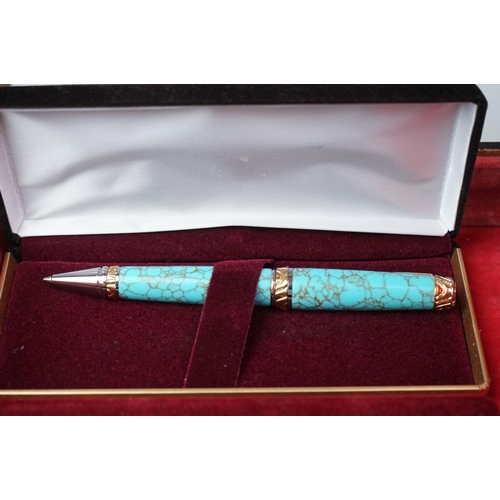 314 - A mixed collection of pens to include Parker, Barucci and Sheaffer examples.