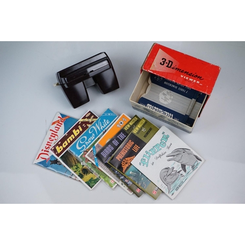 318 - A small collection of mainly foreign coins and banknotes together with a collection of view master s... 