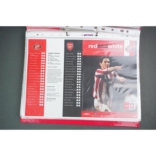 324 - Football - FA Youth Cup 2007-11, a binder containing approx. 45 programmes, mostly single sheets, so... 