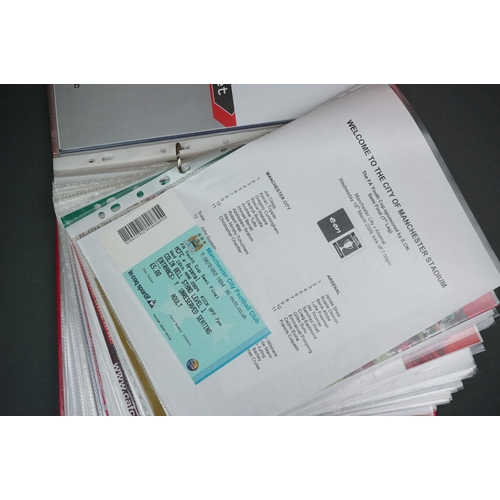 324 - Football - FA Youth Cup 2007-11, a binder containing approx. 45 programmes, mostly single sheets, so... 