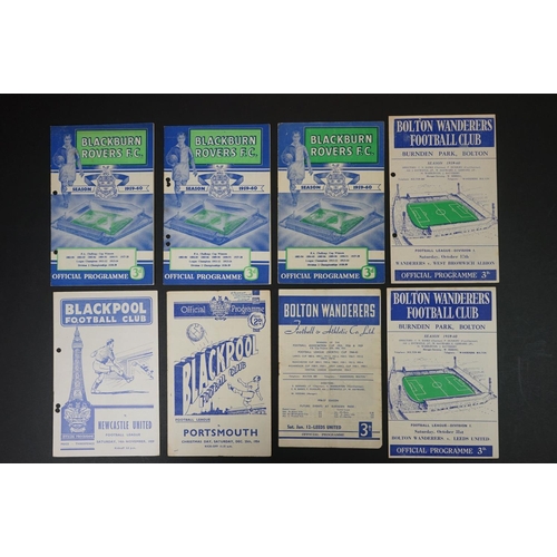 241 - 25 1950s football programmes to include Bournemouth Res v Southend Res 24th No 1956 single sheet (p/... 