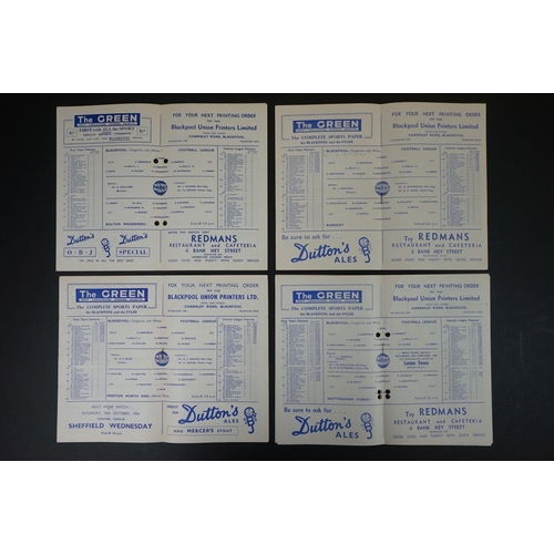 241 - 25 1950s football programmes to include Bournemouth Res v Southend Res 24th No 1956 single sheet (p/... 