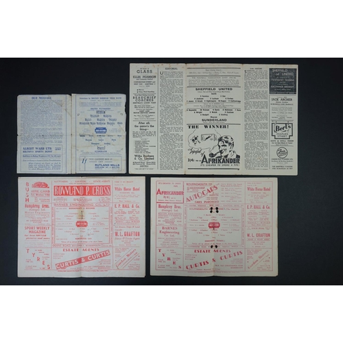 242 - 12 1940s football programmes to include Blackpool v Middlesbrough 10th April 1948, FAC Coventry City... 