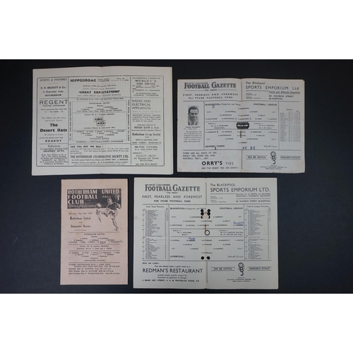242 - 12 1940s football programmes to include Blackpool v Middlesbrough 10th April 1948, FAC Coventry City... 