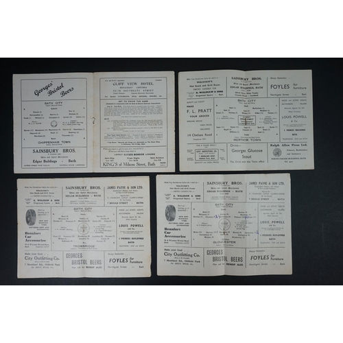 253 - Non League Football - 16 Bath City home programmes featuring FAC, Testimonials and League from 1950s... 