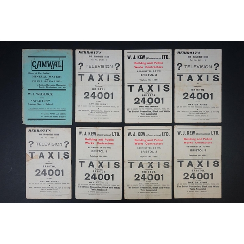 271 - Eight 1940/50s Bristol City home football programmes to include v Northampton 26th Deec 1946 (edge w... 