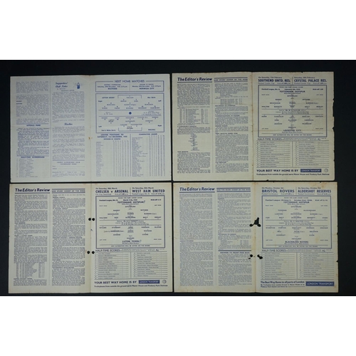 276 - 17 1940/50s football programmes to include Spurs, Leyton Orient, Aston Villa & Grimsby homes, varies... 