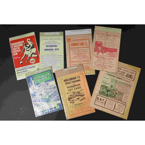 316 - Around 80 1960s football programmes featuring various clubs and competitions