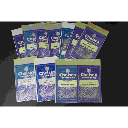 322 - 57 Chelsea home football programmes from 1949 to early 1960s, various league friendlies and cup matc... 