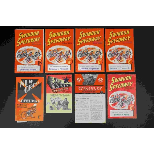 328 - Twenty speedway programmes, all 1940s, strong Swindon interest, also includes Fleetwood, Liverpool, ... 