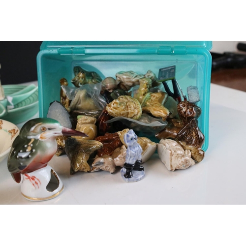 29 - A collection of mixed ceramics and glassware to include Sylvac, Wade and Royal Doulton.