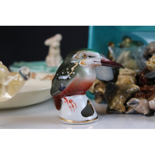 29 - A collection of mixed ceramics and glassware to include Sylvac, Wade and Royal Doulton.