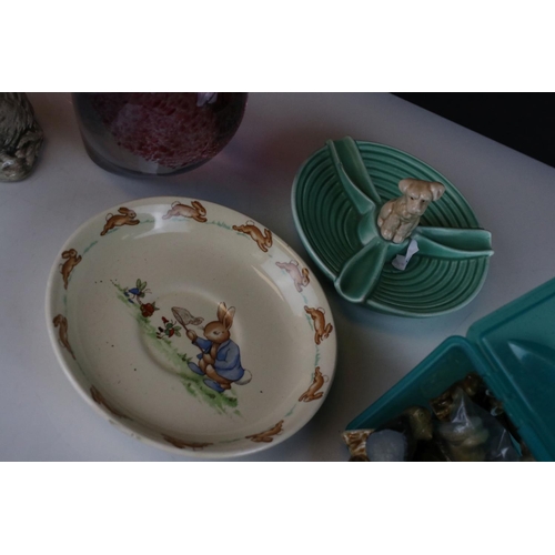29 - A collection of mixed ceramics and glassware to include Sylvac, Wade and Royal Doulton.