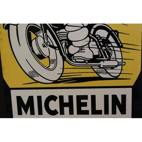 30 - A reproduction Michelin motorcycle tyre's enamel sign.