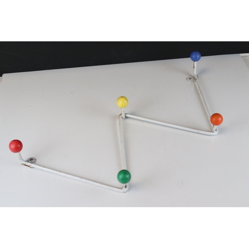 41 - Mid century Retro Sputnik Atomic ' W ' shaped Coat Hooks, 48cms long