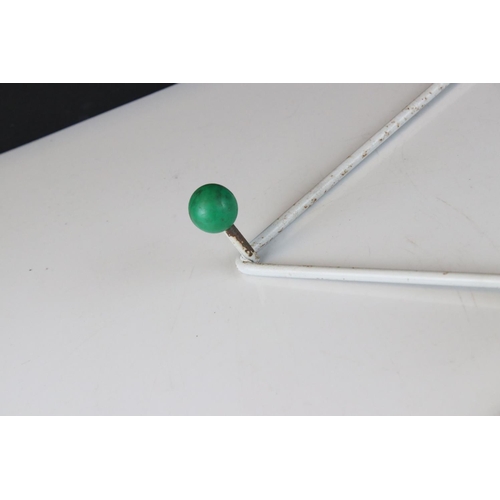 41 - Mid century Retro Sputnik Atomic ' W ' shaped Coat Hooks, 48cms long