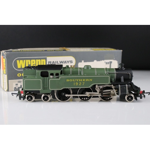 107 - Boxed Wrenn OO gauge W2245 2-6-4 SR green Tank Locomotive, excellent with original papers in excelle... 