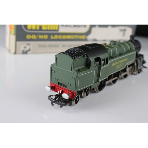 107 - Boxed Wrenn OO gauge W2245 2-6-4 SR green Tank Locomotive, excellent with original papers in excelle... 