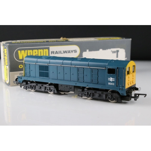 108 - Boxed Wrenn OO gauge W2230 Bo Bo Diesel Electric Blue BR locomotive, excellent with original papers ... 