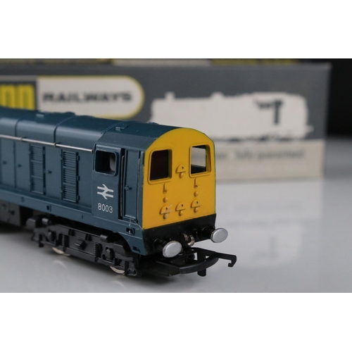 108 - Boxed Wrenn OO gauge W2230 Bo Bo Diesel Electric Blue BR locomotive, excellent with original papers ... 