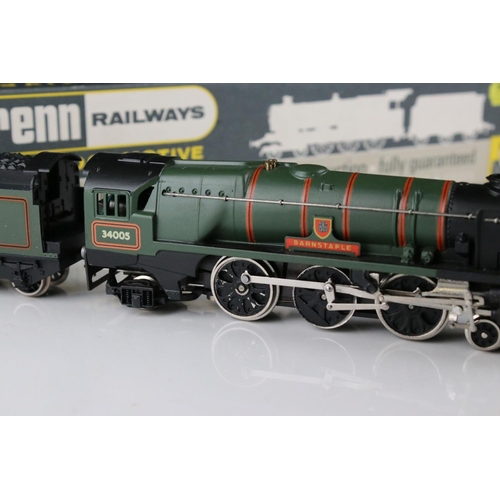 110 - Boxed Wrenn OO gauge W2235 4-6-2 Barnstaple BR locomotive, excellent with original papers in excelle... 