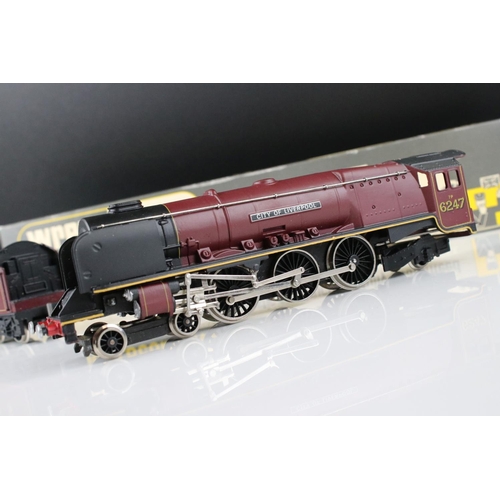 115 - Boxed Wrenn OO gauge W2242 4-6-2 City of Liverpool locomotive, excellent with original papers in exc... 