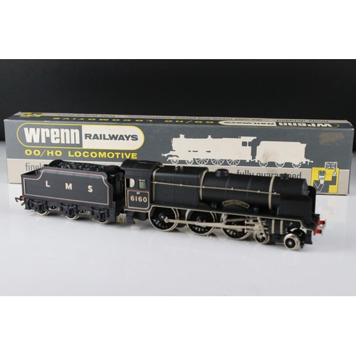 117 - Boxed Wrenn OO gauge W2261 Royal Scot Black Queen Victoria's Rifleman locomotive, excellent with ori... 