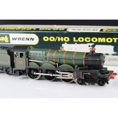 120 - Boxed Triang Wrenn OO gauge W2222 Devizes Castle locomotive, with original papers