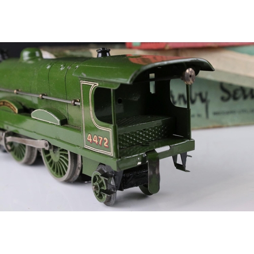 122 - Boxed Hornby O gauge E320 Flying Scotsman Locomotive (good with tatty box showing seam splits and ta... 