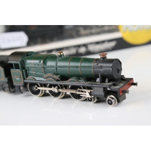 124 - Boxed Graham Farish N gauge 1905 Class 8F BR 5 Pole Motor locomotive plus a Grafar GWR Cranmore Hall... 