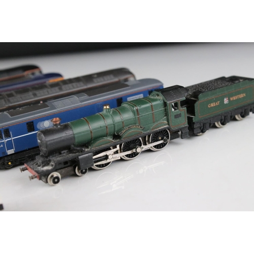 125 - Nine N gauge locomotives to include Dapol GB Railfreight, Grafar Load Haul, Grafar Clun Castle, Dapo... 