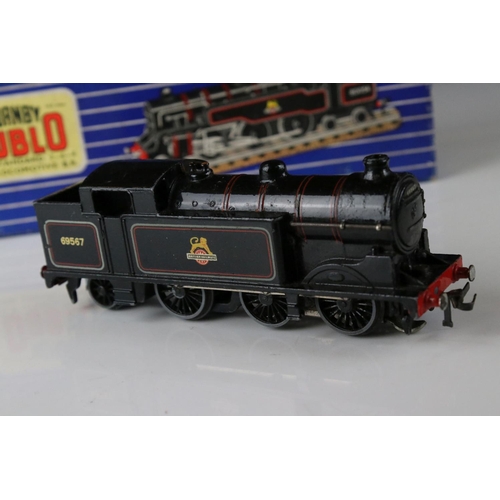 144 - Boxed Hornby Dublo EDL18 Standard 2-6-4 Tank Locomotive plus 2 x Dublo locomotives to include Silver... 