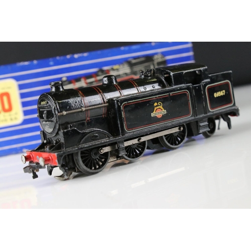 144 - Boxed Hornby Dublo EDL18 Standard 2-6-4 Tank Locomotive plus 2 x Dublo locomotives to include Silver... 