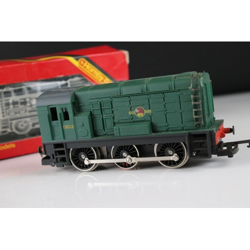 146 - Boxed Hornby OO gauge R156 Class 08 Diesel Shunter plus a Triang R50 Princess Elizabeth locomotive a... 